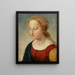 Tête de la Madone de la Belle Jardinière - Anoniem — ingelijst kunstwerk aan de muur