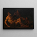 Genezing van een blinde, Tobit en Tobias - Anoniem — ingelijst kunstwerk aan de muur