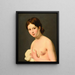 Jonge vrouw - Anoniem — ingelijst kunstwerk aan de muur