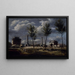 De tronenbarrière - Anoniem — ingelijst kunstwerk aan de muur