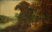 Landschap met jacht en Diana - Anoniem — weergave van het kunstwerk