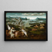 Landschap met Tobie en de engel - Anoniem — ingelijst kunstwerk aan de muur