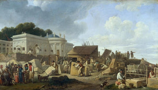 Anonymous - Lhtel de Salm en construction vers 1786 actuel 7me arrondissement.webp