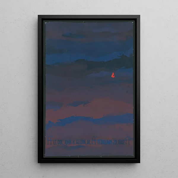 Reproductie van het schilderij Lt Col John H Glenn Jr 20 februari 1962 - Anoniem