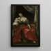 Lucrèce - Anoniem — ingelijst kunstwerk aan de muur