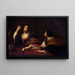 van Marthe die haar ijdele zus Marie-Madeleine berispt - Anoniem — ingelijst kunstwerk aan de muur