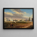 van een pleinair schilder aan de rand van de stad - Anoniem — ingelijst kunstwerk aan de muur