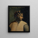Portret van Dante Alighieri - Anoniem — ingelijst kunstwerk aan de muur