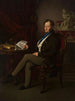 Portret van Władysław Branicki zittend met een brief in de hand - Anoniem — weergave van het kunstwerk