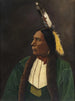 Portret van een Indiaan uit Amerika - Anoniem — weergave van het kunstwerk
