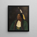 Portret van een Indiaan uit Amerika - Anoniem — ingelijst kunstwerk aan de muur