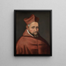 Portret van kardinaal Robert Bellarmin - Anoniem — ingelijst kunstwerk aan de muur