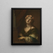 Sint Cecilia - Anoniem — ingelijst kunstwerk aan de muur