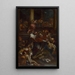 van het Heilig Charles Borromeo onder de slachtoffers van de pest - Anoniem — ingelijst kunstwerk aan de muur