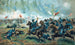 La charge de Sheridan à Winchester - Anoniem — weergave van het kunstwerk