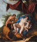 Venus in slaap met Cupido, bekeken door satyrs - Anoniem — weergave van het kunstwerk
