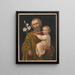 Sint-Jozef - Anoniem — ingelijst kunstwerk aan de muur
