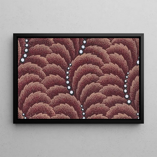 Anonymous - Textile Design with Undulating Vertical Rows of Overlapping Scales and Curved Strips of Pearls.webp