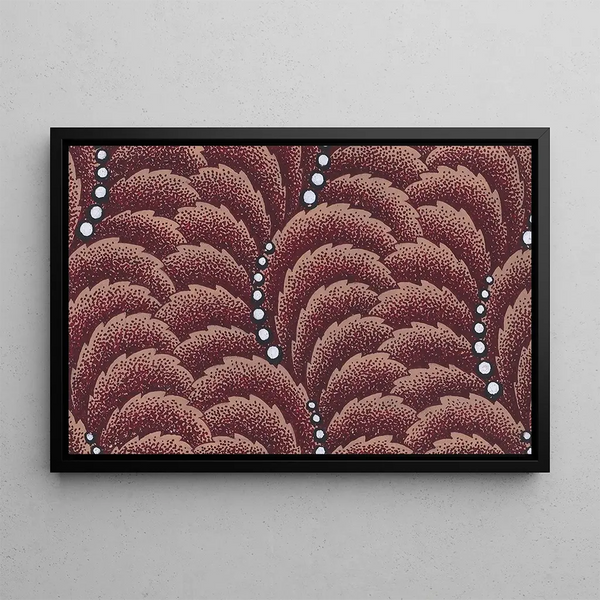 Anonymous - Textile Design with Undulating Vertical Rows of Overlapping Scales and Curved Strips of Pearls.webp