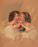 Twee meisjes - Anoniem — weergave van het kunstwerk