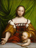 Venus met Cupido - Anoniem — weergave van het kunstwerk