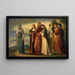Dante en de edele vrouwen van Ravenna - Anselm Feuerbach — ingelijst kunstwerk aan de muur