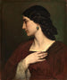 Portret van Nanna Risi - Anselm Feuerbach — weergave van het kunstwerk