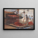 in de teintweverij - Anthon Gerhard Alexander van Rappard — ingelijst kunstwerk aan de muur