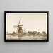 Landschap met windmolen - Anthonie Erkelens — ingelijst kunstwerk aan de muur