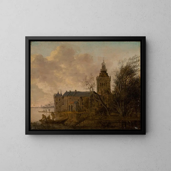 Château Montfort - Anthonie Jansz van der Croos — framed artwork on a wall