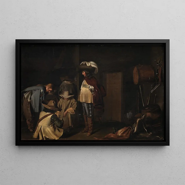 A guardroom - Anthonie Palamedesz — framed artwork on a wall