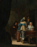 Figuren in een interieur - Anthonie Palamedesz — weergave van het kunstwerk