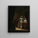 Figuren in een interieur - Anthonie Palamedesz — ingelijst kunstwerk aan de muur
