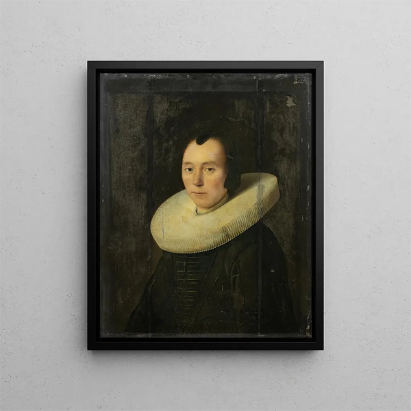 Portrait of a Lady - Anthonie Palamedesz — framed artwork on a wall
