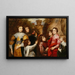 Een Familiegroep - Antoine van Dyck — ingelijst kunstwerk aan de muur
