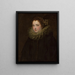 Portret van een edele vrouw - Antoine van Dyck — ingelijst kunstwerk aan de muur