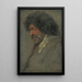 Studie van een mannenhoofd - Antoine van Dyck — ingelijst kunstwerk aan de muur