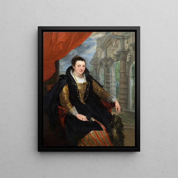 Isabelle Brant - Antoine van Dyck — ingelijst kunstwerk aan de muur