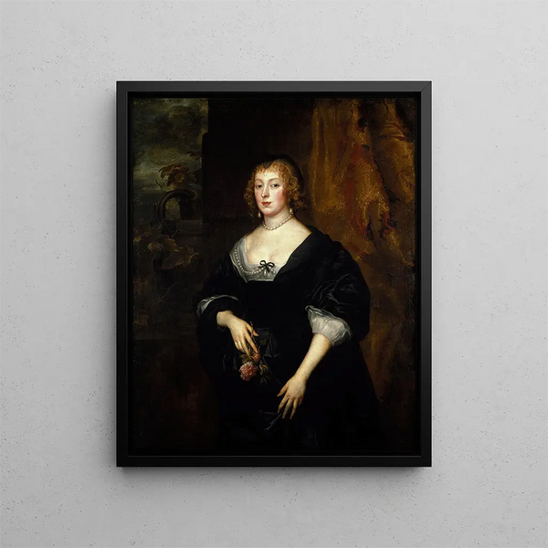 Dame Dacre - Antoine van Dyck — ingelijst kunstwerk aan de muur