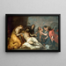 Lamentatie over de dode Christus - Antoine van Dyck — ingelijst kunstwerk aan de muur