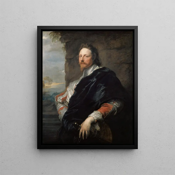 Nicolas Lanier - Antoine van Dyck — ingelijst kunstwerk aan de muur