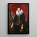 Portret van een edelvrouw met een papegaai - Antoine van Dyck — weergave van het kunstwerk