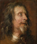 Studie van een gezichtsportret van een man met baard - Antoine van Dyck — weergave van het kunstwerk