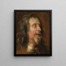 Studie van een gezichtsportret van een man met baard - Antoine van Dyck — ingelijst kunstwerk aan de muur