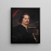 Portret van Pieter Soutman - Antoine van Dyck — ingelijst kunstwerk aan de muur
