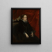 Portrait of a woman called the Marquise Durazzo - Antoine van Dyck — framed artwork on a wall
