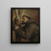 Sint Franciscus van Assisi aan het kruis - Antoine van Dyck — ingelijst kunstwerk aan de muur