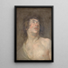 Studie van het hoofd van een jonge man die omhoog kijkt Sint Sebastiaan - Antoine van Dyck — ingelijst kunstwerk aan de muur