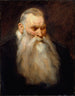 Studie van het hoofd van een oude man met een witte baard - Antoine van Dyck — weergave van het kunstwerk