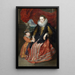Susanna Fourment en haar dochter - Antoine van Dyck — ingelijst kunstwerk aan de muur